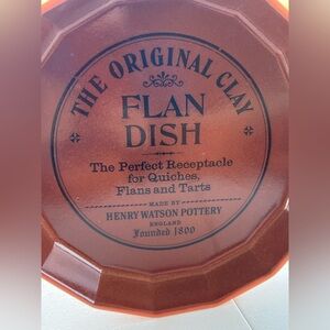 Henry Watson Terracotta Flan Dish
